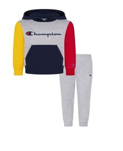 Champion Baby Boys Color Block Fleece Hoodie And Joggers, 2 Piece Set