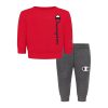 Champion Baby Boys Signature Fleece Crew T-shirt And Pants, 2 Piece Set