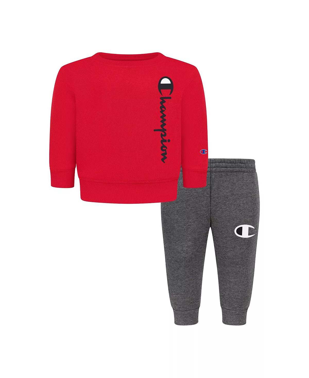 Baby Boys Signature Fleece Crew T-shirt And Pants, 2 Piece Set Champion Baby Boys Signature Fleece Crew T-shirt And Pants, 2 Piece Set -Carter’s Shop