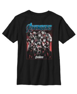 Marvel Boy's Avengers: Endgame Hero Collage Child T-Shirt