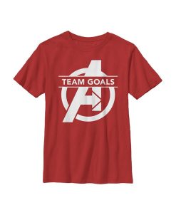 Marvel Boy's Avengers: Endgame Team Goals Logo Child T-Shirt