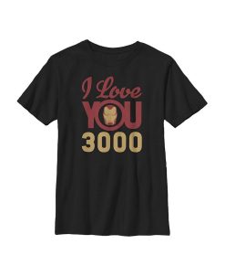 Marvel Boy's Iron Man Love 3000 Child T-Shirt