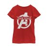 Marvel Girl's Avengers: Endgame Team Goals Logo Child T-Shirt