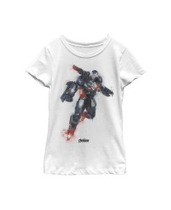 Marvel Girl's Avengers: Endgame War Machine Spray Paint Child T-Shirt