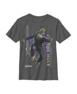 Marvel Boy's Avengers: Endgame Hulk Glitch Child T-Shirt