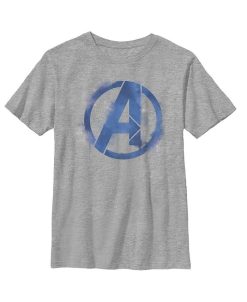 Marvel Boy's Avengers: Endgame Smudged Logo Child T-Shirt