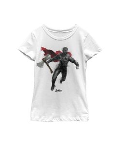 Marvel Girl's Avengers: Endgame Thor Spray Paint Child T-Shirt