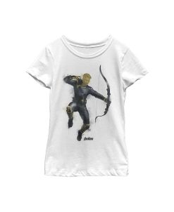 Marvel Girl's Avengers: Endgame Hawkeye Spray Paint Child T-Shirt