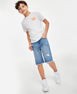 Epic Threads Skate Freestyle T-Shirt & Hampton Denim Shorts Separates, Created For Macy's