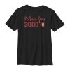 Marvel Boy's Iron Man Love 3000 Forever Child T-Shirt