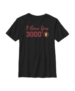 Marvel Boy's Iron Man Love 3000 Forever Child T-Shirt