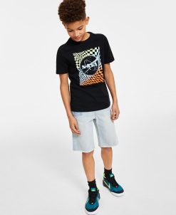 Epic Threads Big Boys Nasa Logo T-Shirt & Denim Shorts Separates, Created For Macy's