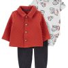 Carter's™ Baby Boys Quilted Little Cardigan, Bodysuit And Pants, 3 Piece Set