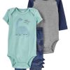 Carter's™ Baby Boys Long And Short Sleeve Bodysuits And Pants, 3 Piece Set