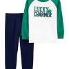 Carter's™ Toddler Boys St. Patrick's Day Jersey T Shirt And Joggers, 2 Piece Set