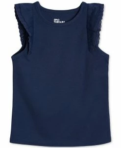 Epic Threads Little Girls Ruffle Sleeve Top, Created For Macy's