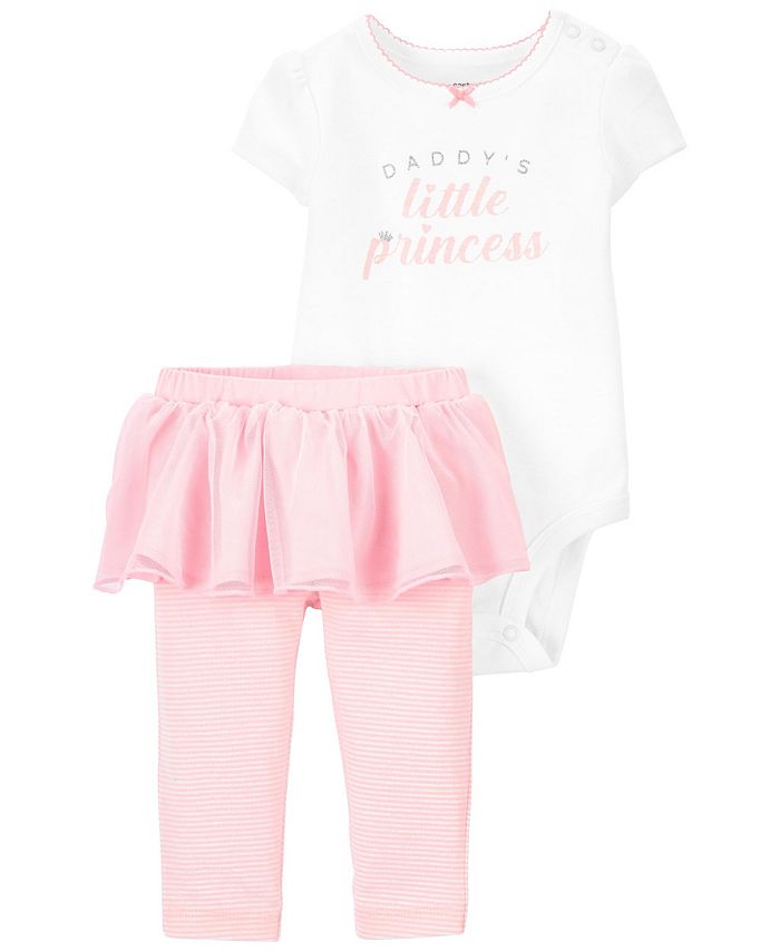 Baby Girls Daddy's Little Princess Bodysuit And Tutu Pants, 2 Piece Set Carter's™ Baby Girls Daddy's Little Princess Bodysuit And Tutu Pants, 2 Piece Set -Carter’s Shop