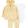 Carter's™ Baby Girls Bodysuit, Pant And Cardigan, 3 Piece Set