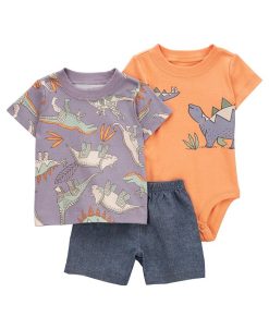 Carter's™ Baby Boys Shirt, Bodysuit And Shorts, 3 Piece Set