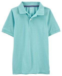 Carter's™ Little Boys Jersey Short Sleeve Polo Shirt