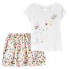Carter's™ Baby Girls Bunny T Shirt And Floral Skirt, 2 Piece Set