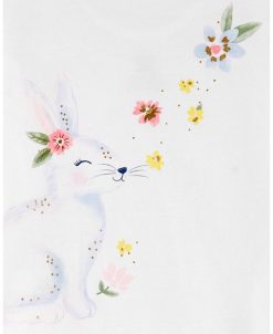 Carter's™ Baby Girls Bunny T Shirt And Floral Skirt, 2 Piece Set -Carter’s Shop 23537835 fpx
