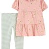 Carter's™ Toddler Girls Floral Tiered Top And Legging Set, 2 Piece