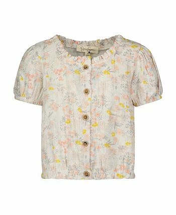 Jessica Simpson Girl's 2 Piece Floral Print Top & Jeans Set, Kids - Image 2