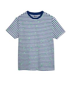 Epic Threads Big Boys Short Sleeve Striped Graphic T-shirt, Created For Macy's