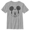 Disney Boy's Mickey & Friends Smiling Mickey Mouse Distressed Child T-Shirt
