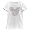 Disney Girl's Mickey & Friends Candy Hearts Filled Logo Child T-Shirt