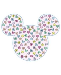 Disney Girl's Mickey & Friends Candy Hearts Filled Logo Child T-Shirt -Carter’s Shop 23724640 fpx
