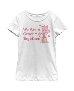 Marvel Girl's We Are Groot Together Child T-Shirt
