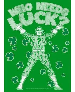 DC COMICS Boy's Batman St. Patrick's Day Riddler Who Needs Luck Distressed Child T-Shirt 2 DC COMICS Boy's Batman St. Patrick's Day Riddler Who Needs Luck Distressed Child T-Shirt -Carter’s Shop 23724651 fpx