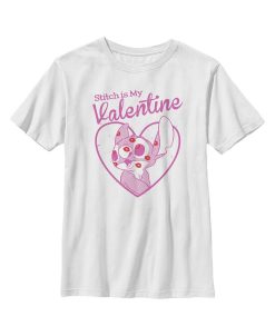 Disney Boy's Lilo & Stitch My Valentine Child T-Shirt
