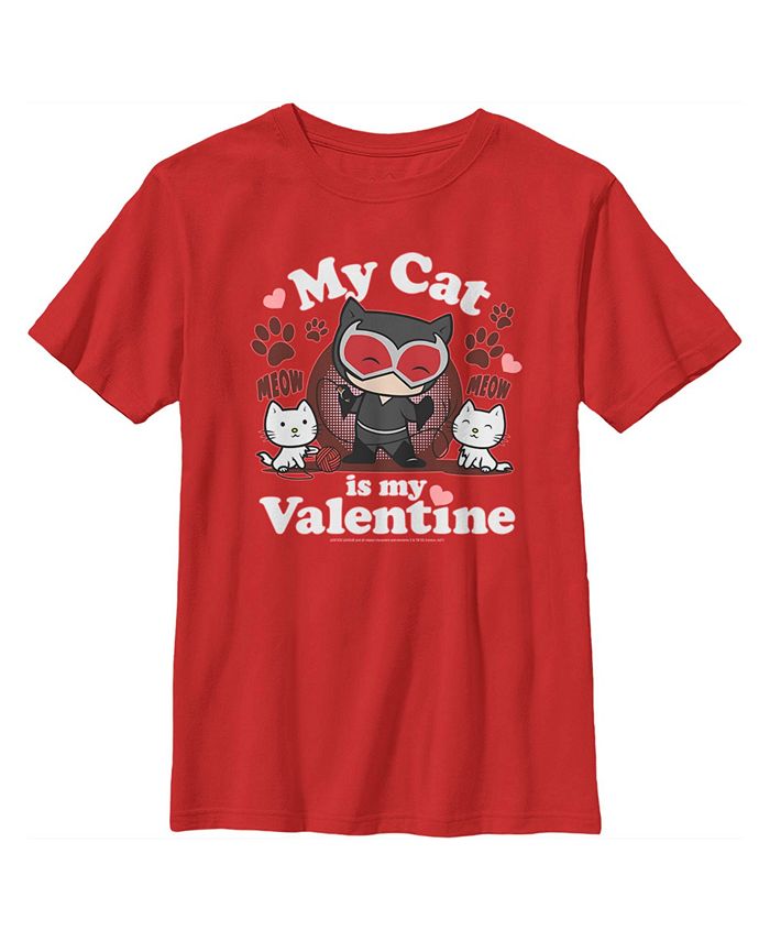 Boy's Batman Catwoman My Cat Is My Valentine Child T-Shirt DC COMICS Boy's Batman Catwoman My Cat Is My Valentine Child T-Shirt -Carter’s Shop