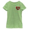 Marvel Girl's Hulk Heart Smash Pocket Child T-Shirt