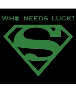 DC COMICS Boy's Superman St. Patrick's Day Who Needs Luck? Child T-Shirt -Carter’s Shop 23725850 fpx