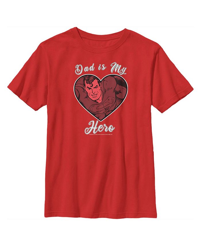 Boy's Superman Valentine's Day Dad Is My Hero Child T-Shirt DC COMICS Boy's Superman Valentine's Day Dad Is My Hero Child T-Shirt -Carter’s Shop