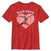 DC COMICS Boy's Batman Valentine's Day Harley Quinn Mad Love Child T-Shirt