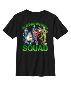 DC COMICS Boy's Batman St. Patrick's Day Shenanigans Squad Child T-Shirt