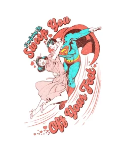 DC COMICS Girl's Superman Valentine's Day Sweep You Off Your Feet Child T-Shirt -Carter’s Shop 23726073 fpx