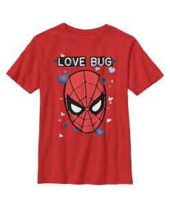 Marvel Boy's Spider-Man Love Bug Child T-Shirt