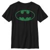 DC COMICS Boy's Batman St. Patrick's Day Cloverfield Bat Logo Child T-Shirt