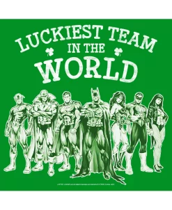 DC COMICS Boy's Justice League St. Patrick's Day Luckiest Team In The World Child T-Shirt -Carter’s Shop 23728399 fpx
