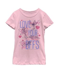DC COMICS Girl's Batman Valentine's Day Love Your BFFS Child T-Shirt