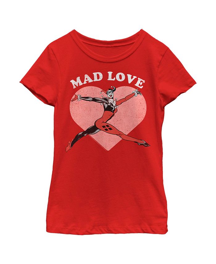 Girl's Batman Valentine's Day Harley Quinn Mad Love Child T-Shirt DC COMICS Girl's Batman Valentine's Day Harley Quinn Mad Love Child T-Shirt -Carter’s Shop