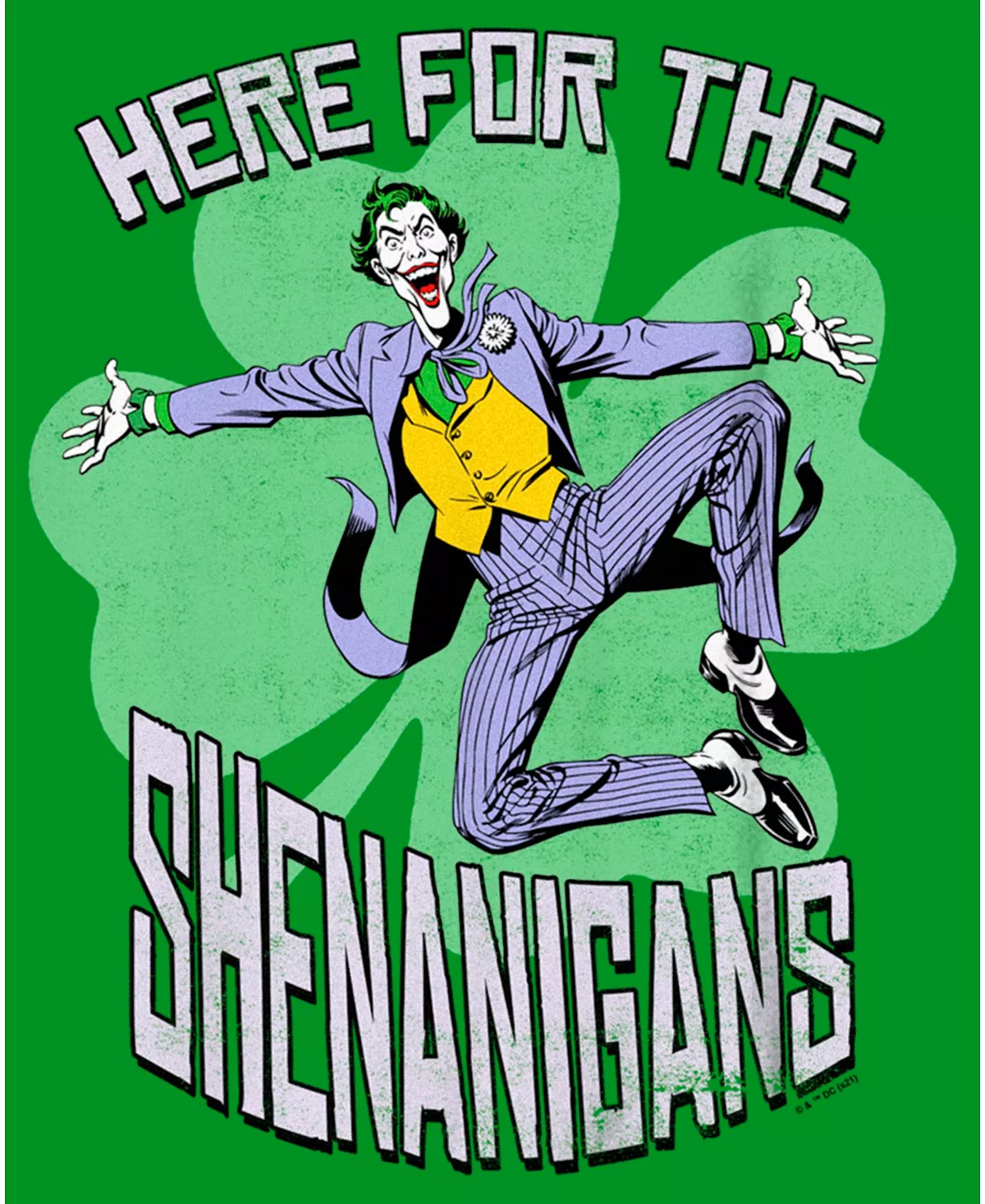 Boy's Batman St. Patrick's Day Joker Here For The Shenanigans Child T-Shirt DC COMICS Boy's Batman St. Patrick's Day Joker Here For The Shenanigans Child T-Shirt -Carter’s Shop
