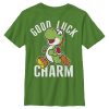 NINTENDO Boy's Super Mario Yoshi St. Patrick's Good Luck Charm Child T-Shirt