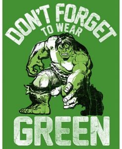 Marvel Boy's St. Patrick's Day Hulk Don't Forget To Wear Green Child T-Shirt -Carter’s Shop 23729390 fpx